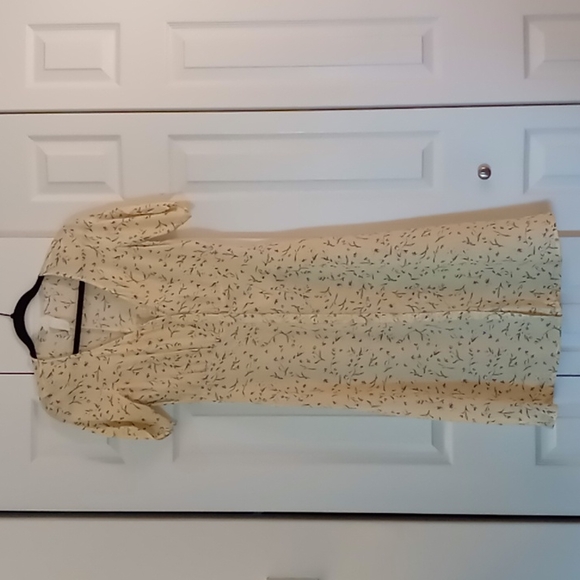 H&M Dresses Hm Babydoll Pale Yellow Floral Maxi Dress Poshmark